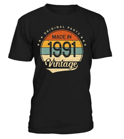 Classic Vintage 1991 Born In 1991 Retro 30th Men's T-Shirt