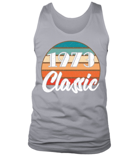 Anniversary Birthday 1973 Classic Colors Design Men's Tank Top