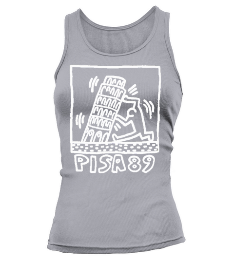 Keith Haring and  street art pisa 1989 Tank top Woman