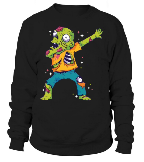 Dabbing Zombie Shirt Halloween Girls Boys Kids Dab Women's Sweatshirt