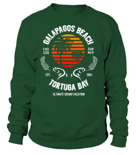 Galapagos Beach Tortuga Bay Reptiles Sunset Women's Sweatshirt