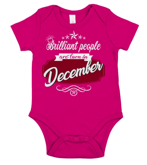 Born in December Short Sleeve Baby One-Piece