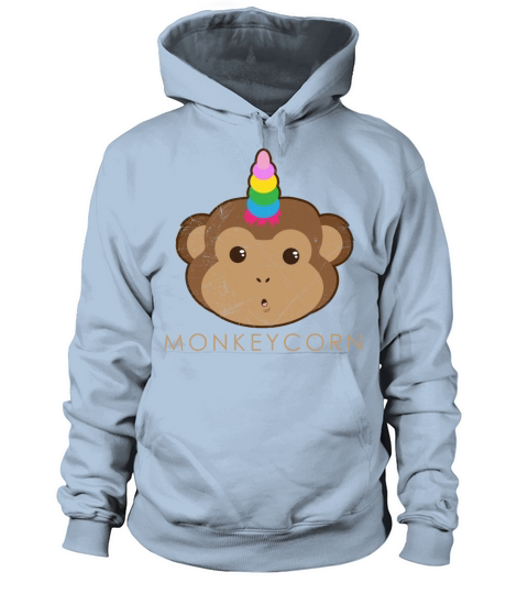Unicorn Monkeycorn Unicorn Party Gift Idea Women's Hoodie