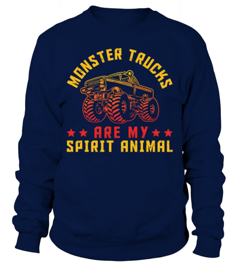 Retro Vintage Monster Trucks Are Women's Sweatshirt
