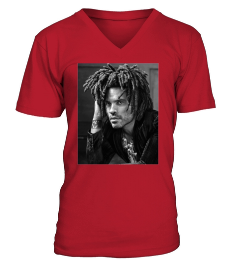 SkyeDana Lenny Kravitz  Classic Design  - Ladies Flowy Tank V-Neck T-shirt