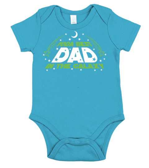 Yoda Best Dad In The Galaxy - Fathers Day Design Short Sleeve Baby One-Piece