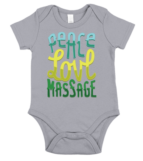 Peace Love Massage For Massage Therapists  - Ladies Flowy Tank Short Sleeve Baby One-Piece