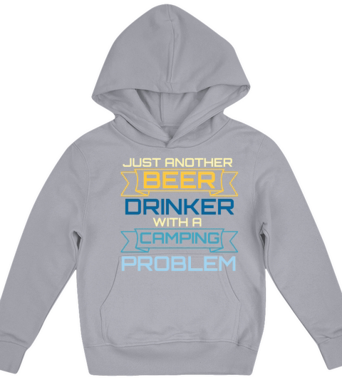 Drink Beer Camping Camper Gift Kids Hoodie