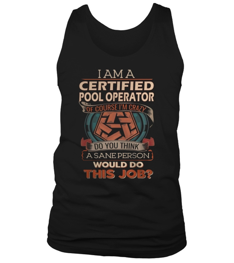 CERTIFIED POOL OPERATOR Tank Top Unisex