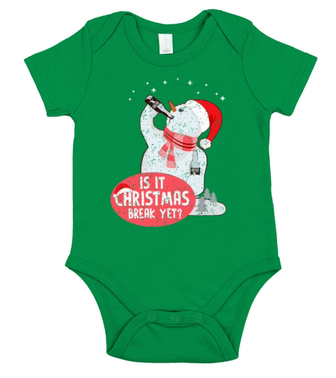 Snowman Short Sleeve Baby One-Piece