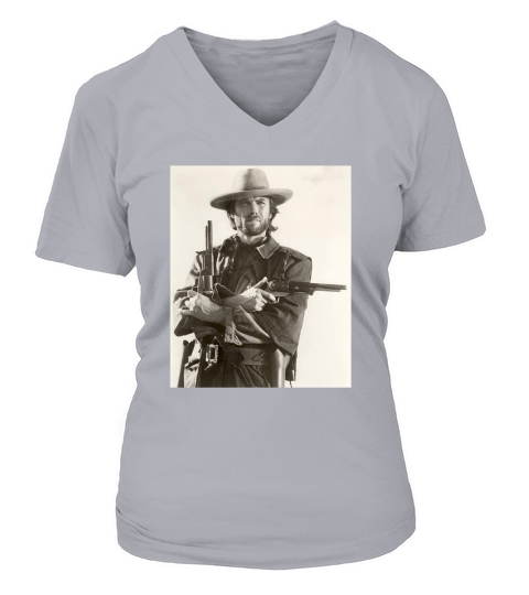 Gatsbe Exchange Outlaw Josey Wales Clint Eastwood V-neck T-Shirt Woman