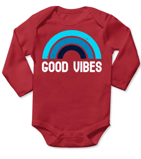 GOOD VIBES Long Sleeve Baby One-Piece