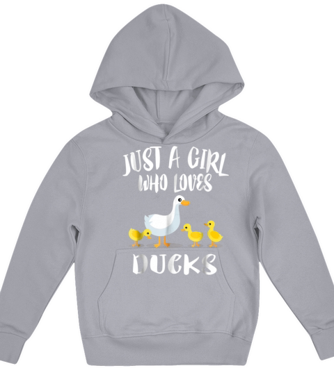 Just A Girl Who Loves Ducks T-Shirt Duck Owner Lov Kids Hoodie