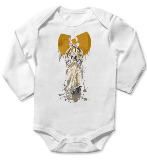 Chemise Liberté éclairant le monde du clan Wu Tang Long Sleeve Baby One-Piece