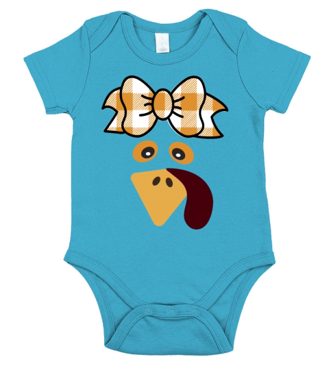 Thanksgiving Turkey Short Sleeve Baby One-Piece