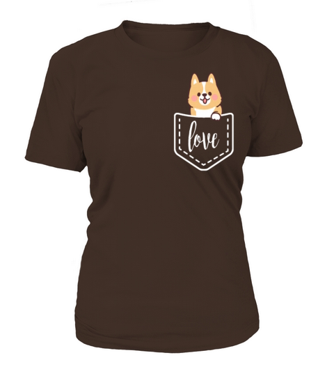 Love Corgi in Pocket Corgi print - Funny Corgi Women's T-Shirt