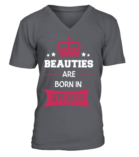 Beauties are born in September Men's V-Neck T-shirt