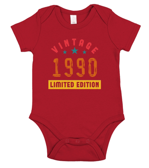 VINTAGE 1990 LIMITED EDITION DESIGN Short Sleeve Baby One-Piece