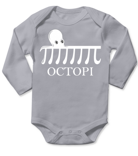 Octopi Pi Long Sleeve Baby One-Piece