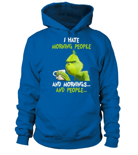 I hate morning people and morning and people Women's Hoodie