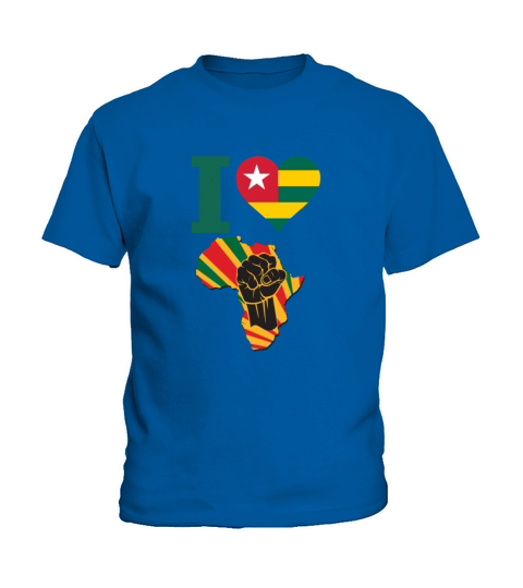 I Love Togo Flag Africa Black Power T-Shirt 1 Kids T-Shirt