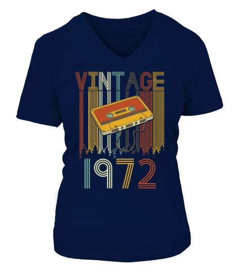 Vintage 1972 Retro Women's V-Neck T-shirt