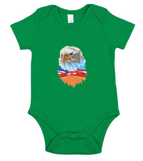 American Flag Shirts Short Sleeve Baby One-Piece