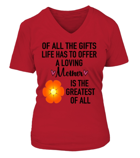 Mothers Day V-neck T-Shirt Woman