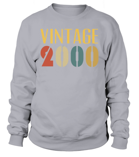 Vintage 2000 Cool 21st Birthday Gifts Men Women Men's Sweatshirt