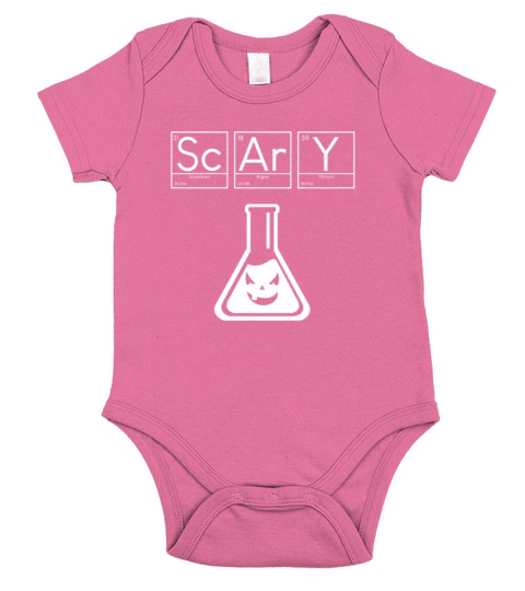 scary periodic table chemistry nerd design Short Sleeve Baby One-Piece