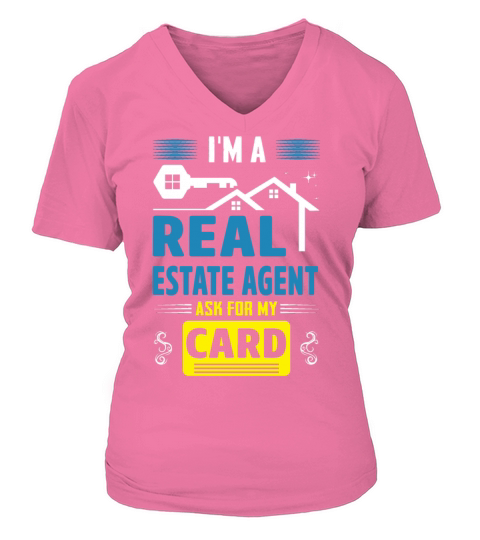 Real Estate Agent Funny House Broker Women's V-Neck T-shirt