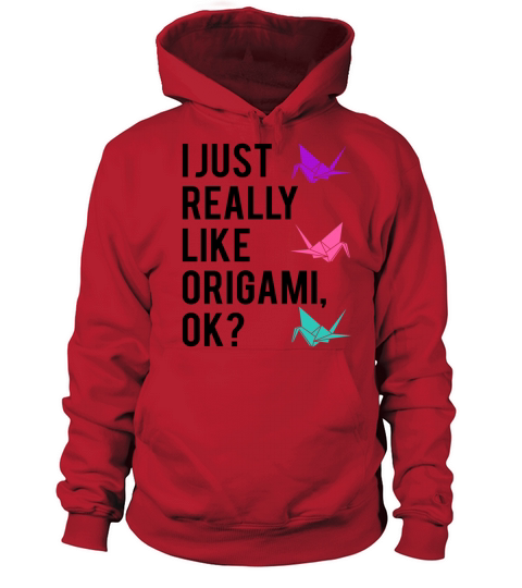 Origami Paper Crane Funny Saying Quote Gift Women's Hoodie