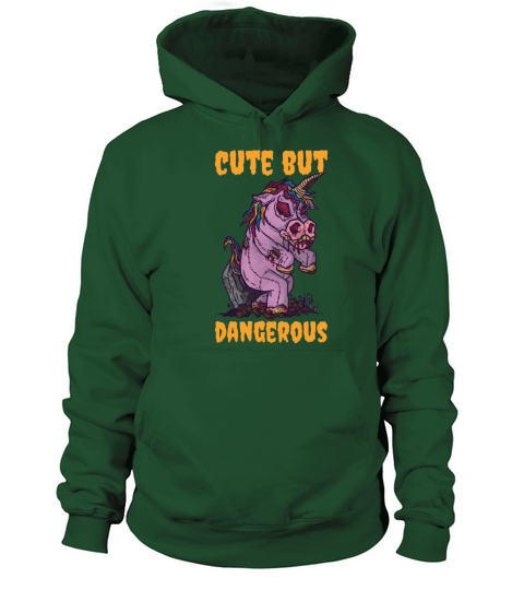 Cute But Dangerous Scary Unicorn Halloween Costume Women's Hoodie
