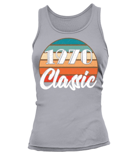 Anniversary Birthday 1970 Classic Colors Design Women's Tank Top