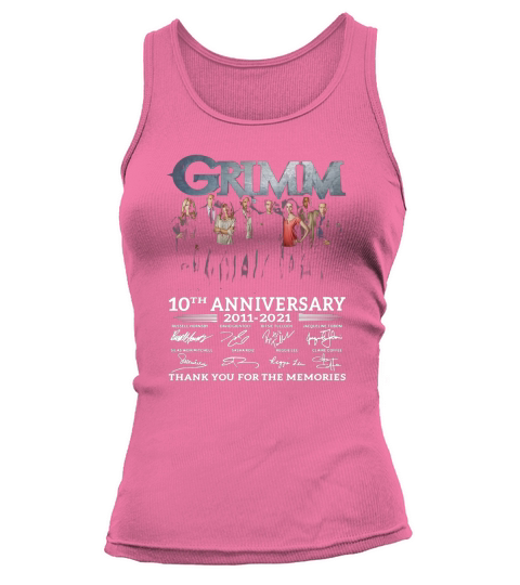 Grimm 10th Anniversary 2011 2021 Thank You For The Memories Signatures Tank top Woman
