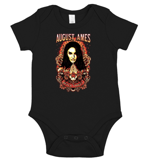 NEVER FORGET AUGUST AMES Short Sleeve Baby One-Piece
