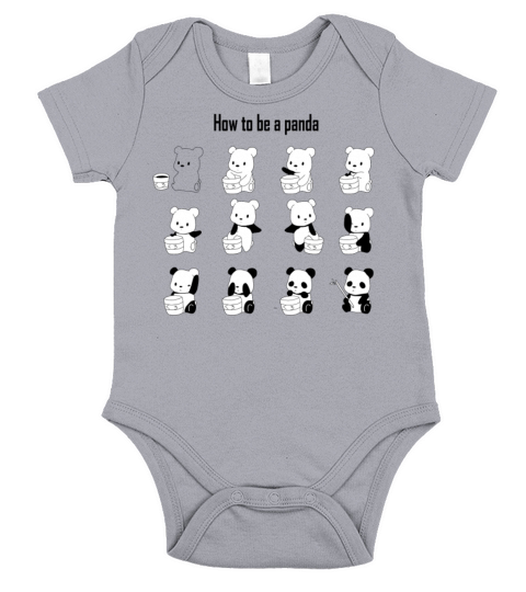 How To Be A Panda Short Sleeve Baby One-Piece