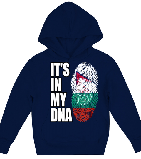 Bulgarian And Nepalese Mix DNA Flag Heritage Kids Hoodie