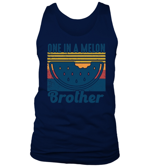 Family summer Watermelon Vintage One In A Melon Men's Tank Top