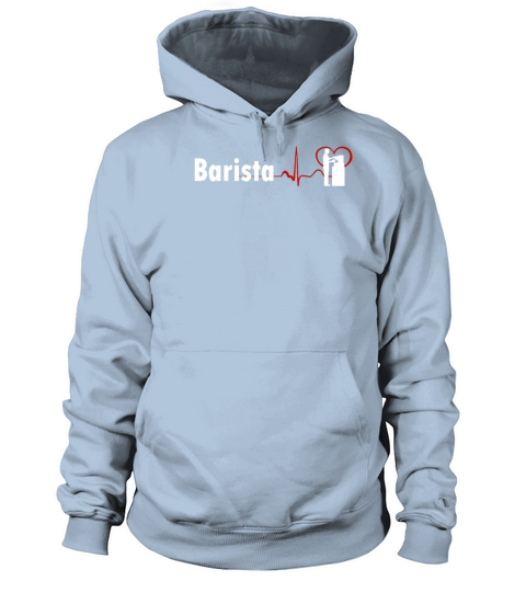 STYLISH BARISTA HEARTBEAT DESIGN Women's Hoodie