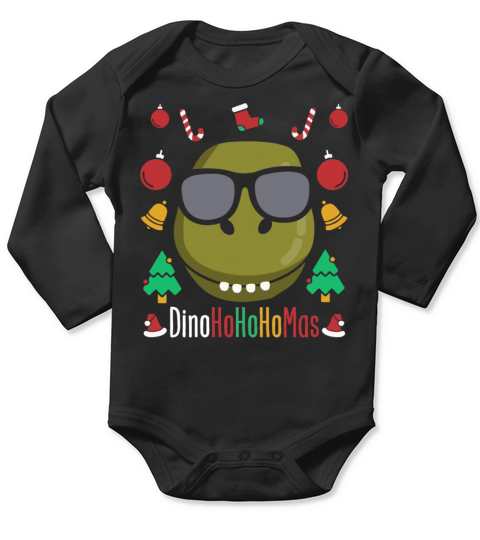 Christmas Animal Dinosaur Lover Gift Long Sleeve Baby One-Piece