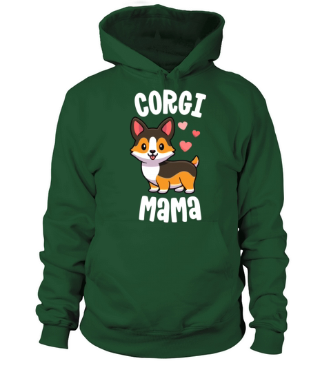 Corgi Mom Shirts For Women Dog Mama Red Tricolor C Women's Hoodie