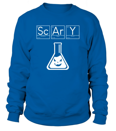 scary periodic table chemistry nerd design Men's Sweatshirt