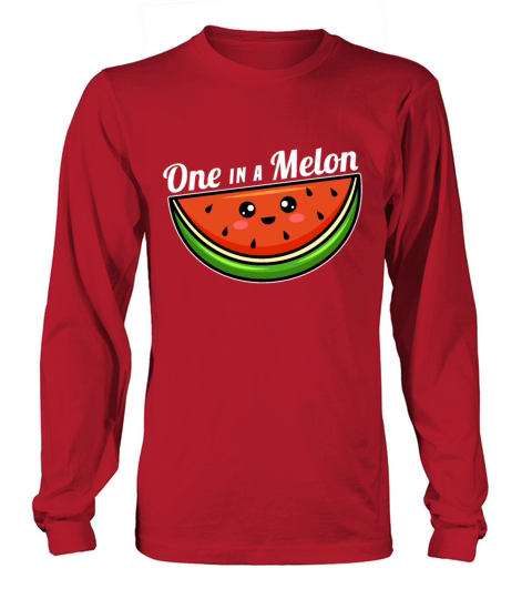 One in a Melon Party funny Family Watermelon gift Women's Long Sleeve