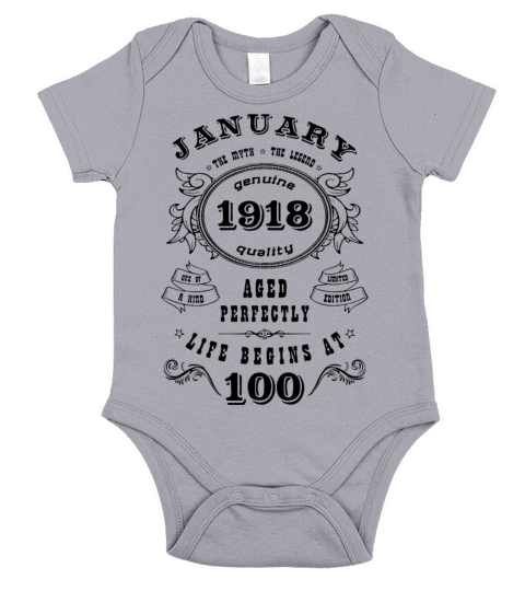 Born In January Short Sleeve Baby One-Piece