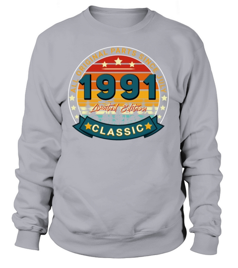 July 1991 Vintage Gift Idea Women's Sweatshirt