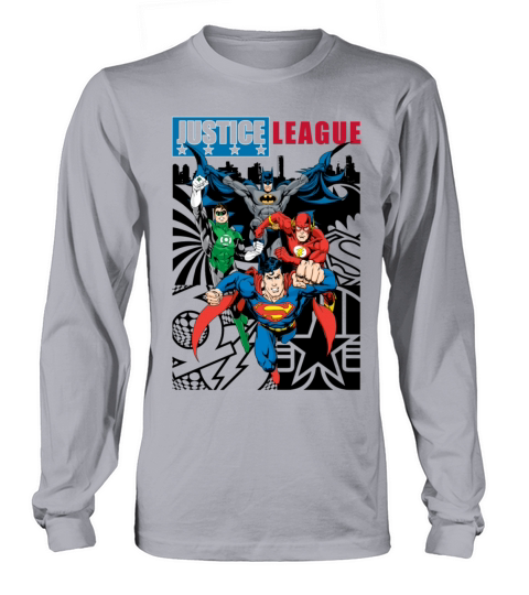 Justice League Comic Cover Group Women's Long Sleeve