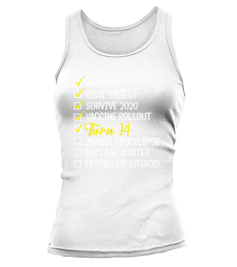 14th Birthday Gift 14 Years Old Checklist Tank top Woman