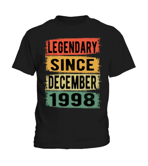 Birthday Retro Legendary December 1998 Kids T-Shirt