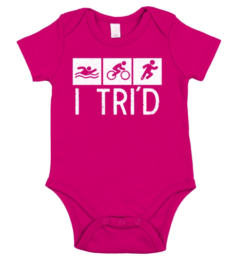 Triathlon Swim Bike Run Triathlete Sport Gift Short Sleeve Baby One-Piece